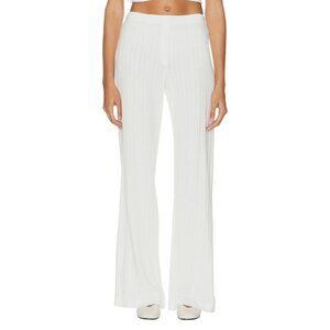 LESET White Wide Leg Pants
